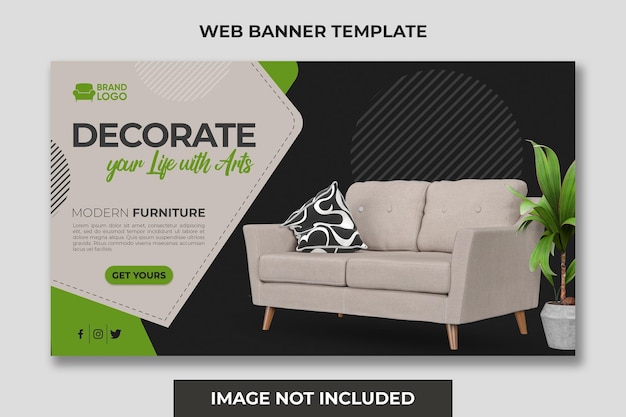 A poster for a couch with a picture of a couch and a pillow.