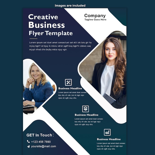a poster for creative business that says creative business on it