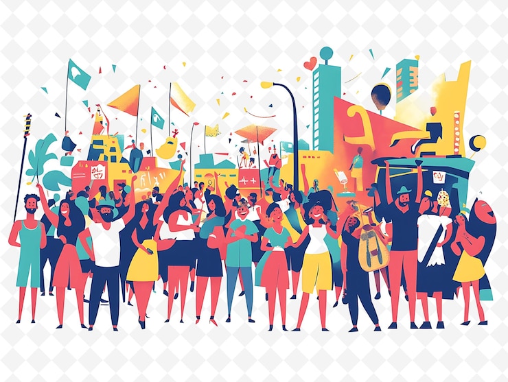 PSD a poster of a crowd of people with the word superman on it