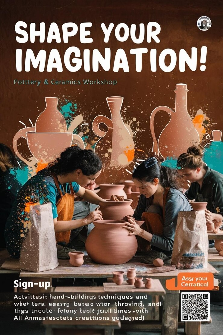 PSD a poster for a diy candle making workshop