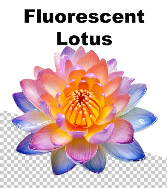 PSD un poster per il loto fluorurato