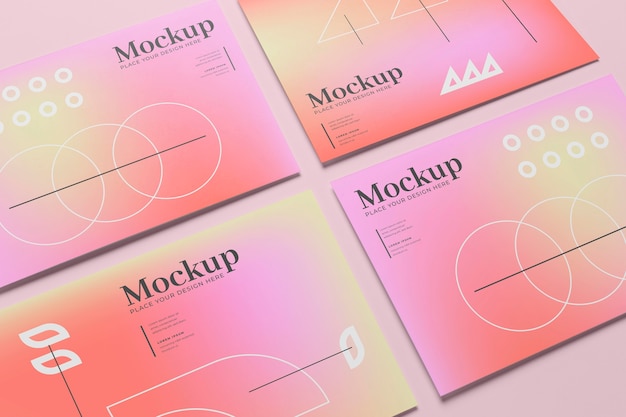 PSD progettazione di mockup di poster e volantini