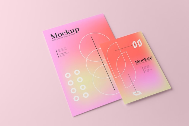 Progettazione di mockup di poster e volantini