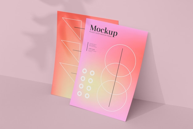 Progettazione di mockup di poster e volantini