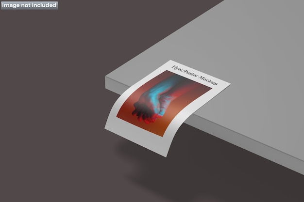 Mockup di volantino poster isolato