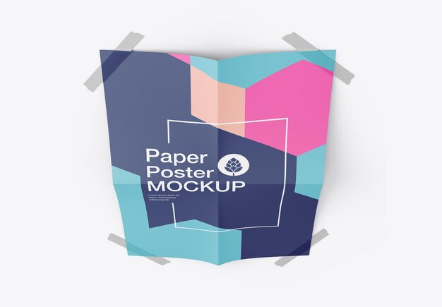 Poster folded Mockup