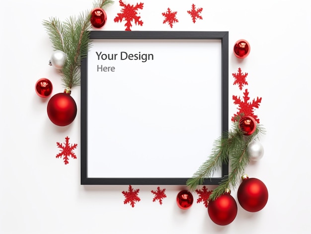 PSD poster frame kerstmodel