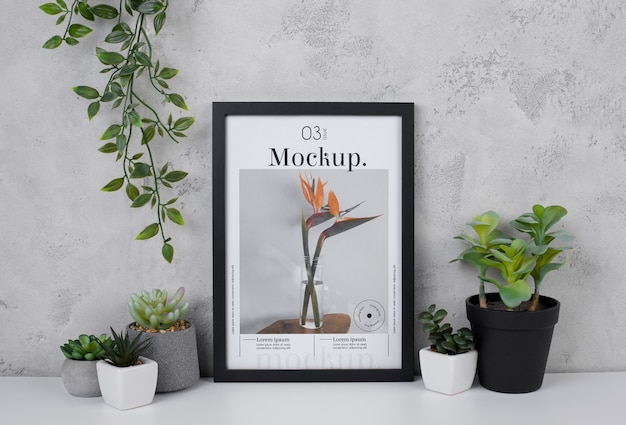 Poster frame mockup design