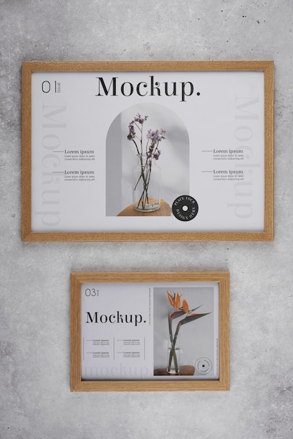 Poster frame mockup design