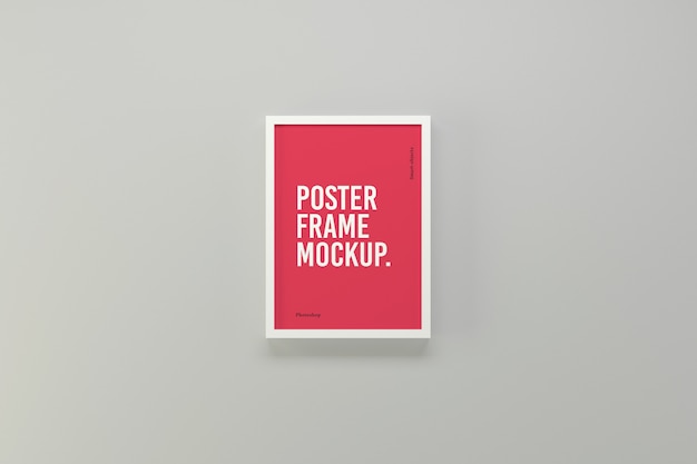 Poster frame photoshop mockup