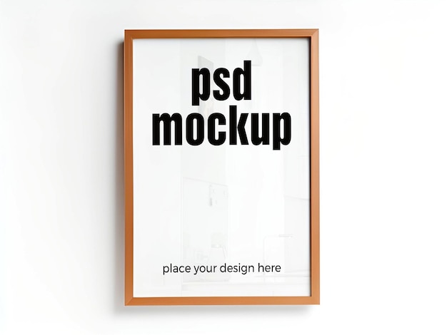 Poster frame psd interior render artwork showcase template contemporary framed art