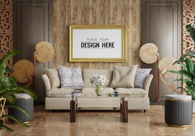 Poster Frame in room Mockup