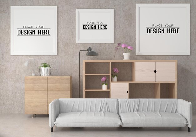 Poster Frames in living room