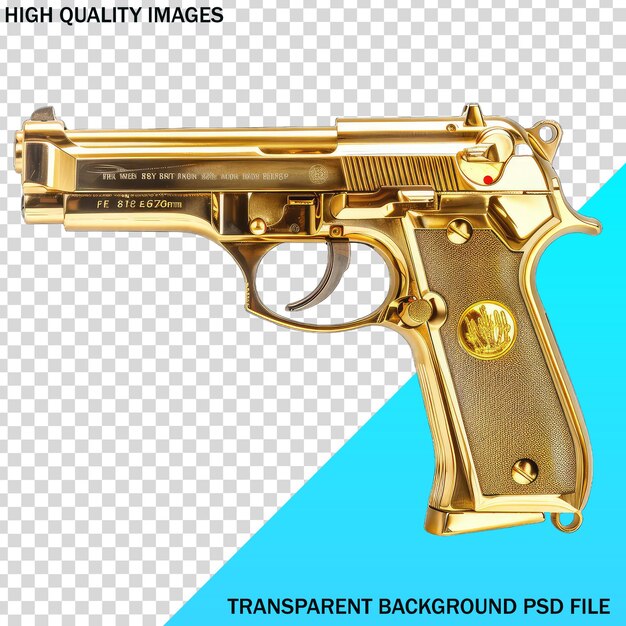 PSD a poster of a gun that says high quality