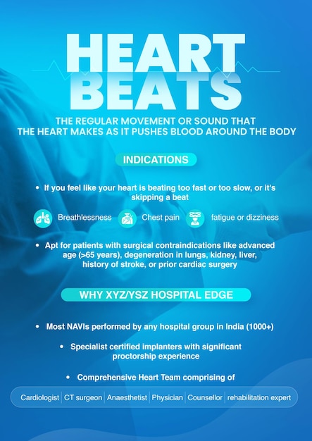a poster for the heart beat that says the heart beat