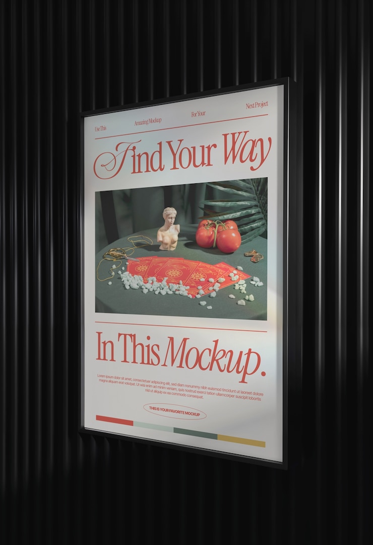 PSD poster industrial aesthetic outdoor