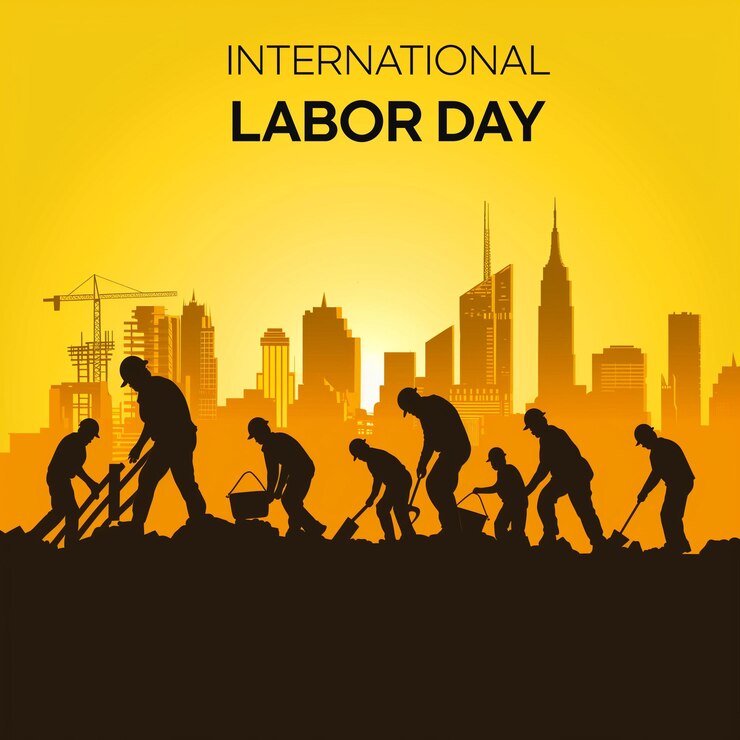 PSD a poster for international labor day
