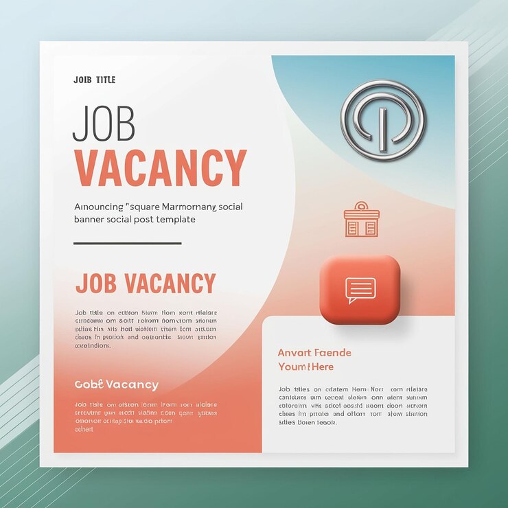 a poster for job job job is displayed on a green background