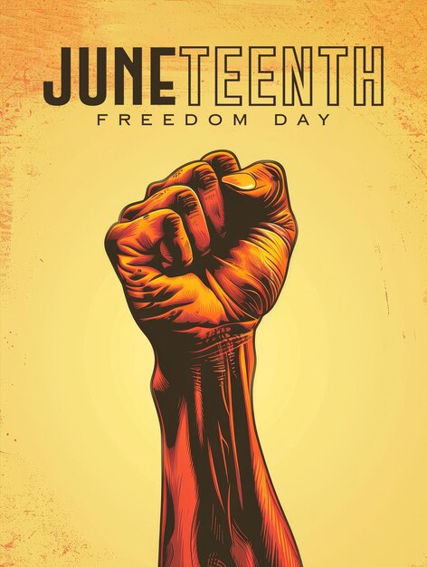 A poster for juneteenth freedom day