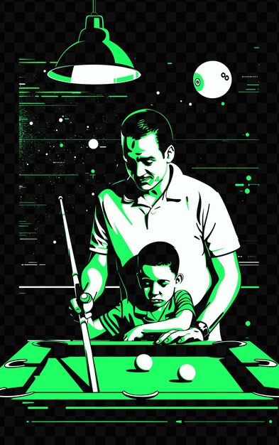 PSD a poster for a man playing poker with a boy playing poker