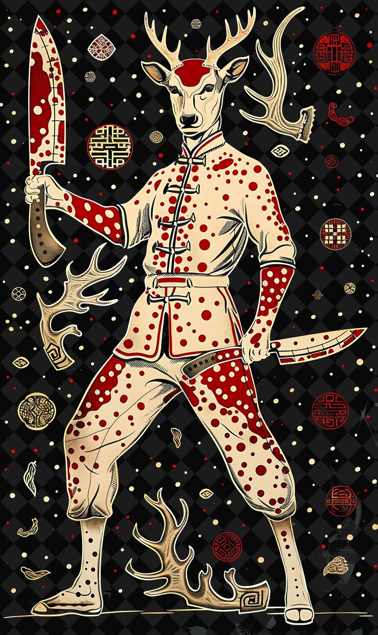 PSD a poster of a man with a sword and a star on it