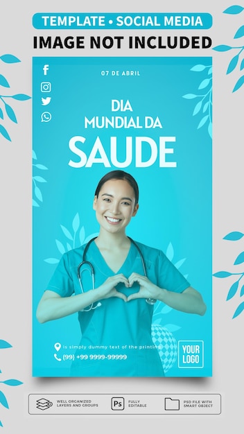 Un poster per un'azienda di assistenza medica