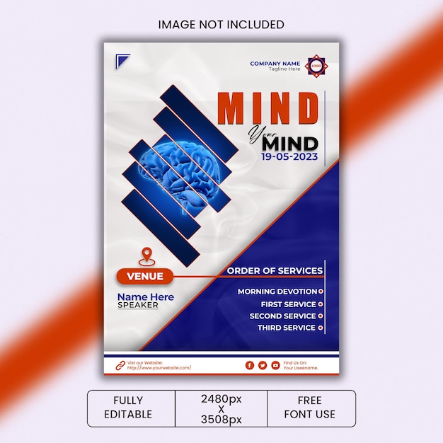 PSD a poster for mind for mind and mind