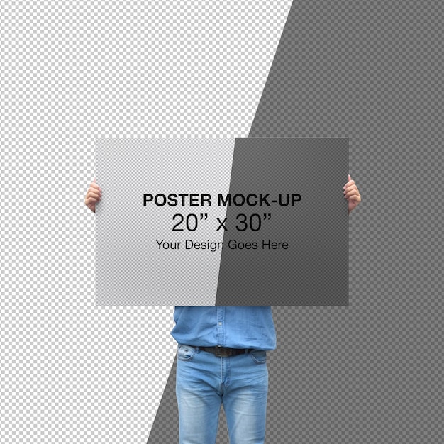 Poster mockup 20in x 30in