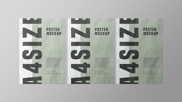 Poster Mockup Design PSD