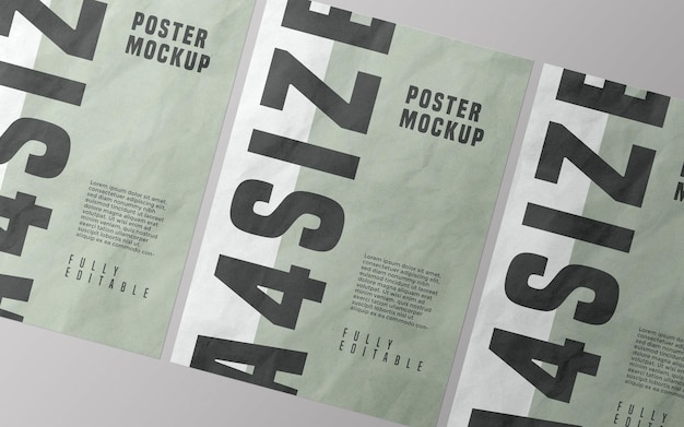 Poster mockup design psd