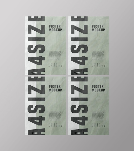 poster mockup design psd
