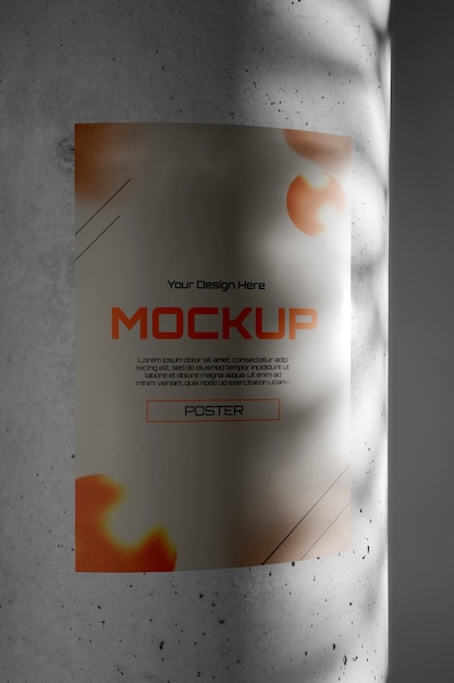 Mockup di poster in una scena elegante