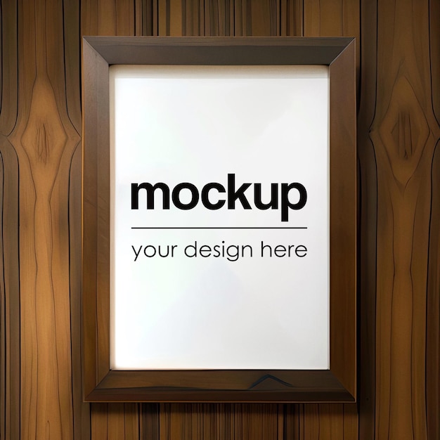 Poster mockup psd framed artwork showcase realistic interior render