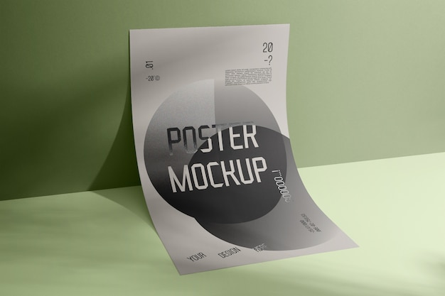 PSD mockup di poster su un muro