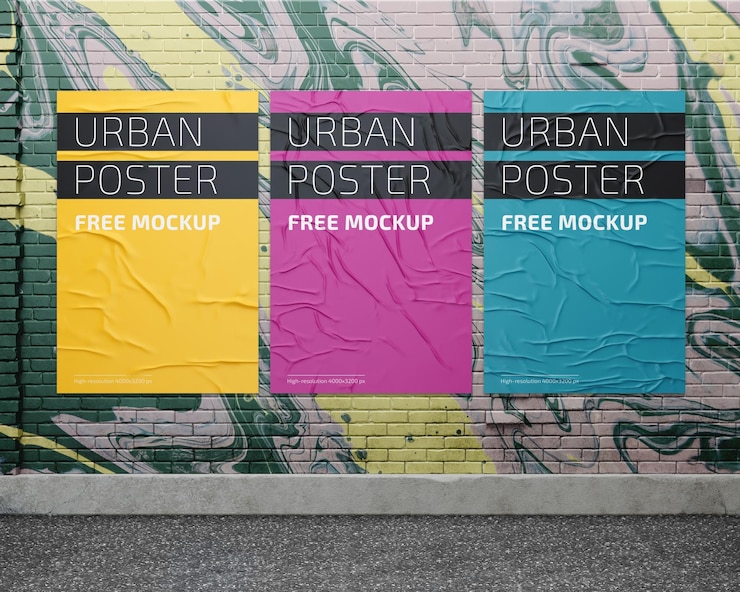 PSD poster mockup