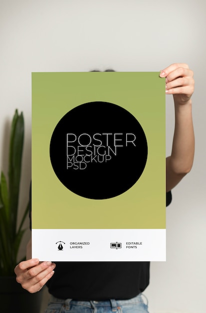 PSD mockup di poster