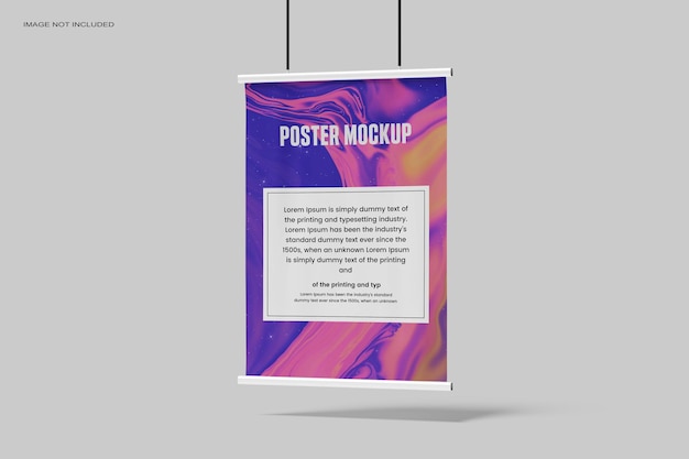 PSD poster mockup