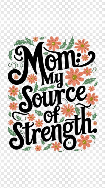 A poster for moms favorite source of strength