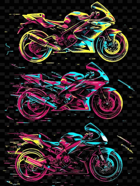 PSD un poster di una moto con una foto di una moto sulla copertina