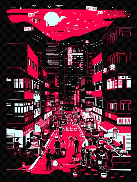 PSD a poster for a movie called the city of tokyo