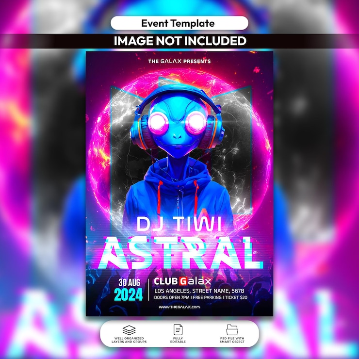 PSD a poster for a movie called dj