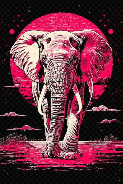 PSD a poster for the movie quot the elephant quot is in pink