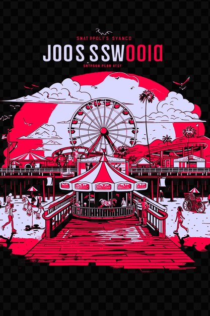 A poster for the movie quot sx80 quot with a ferris wheel in the background