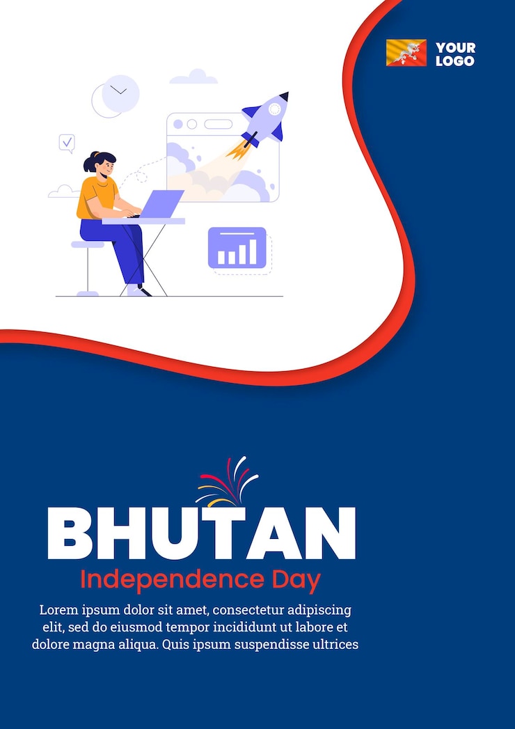 PSD a poster for the national day of independence day