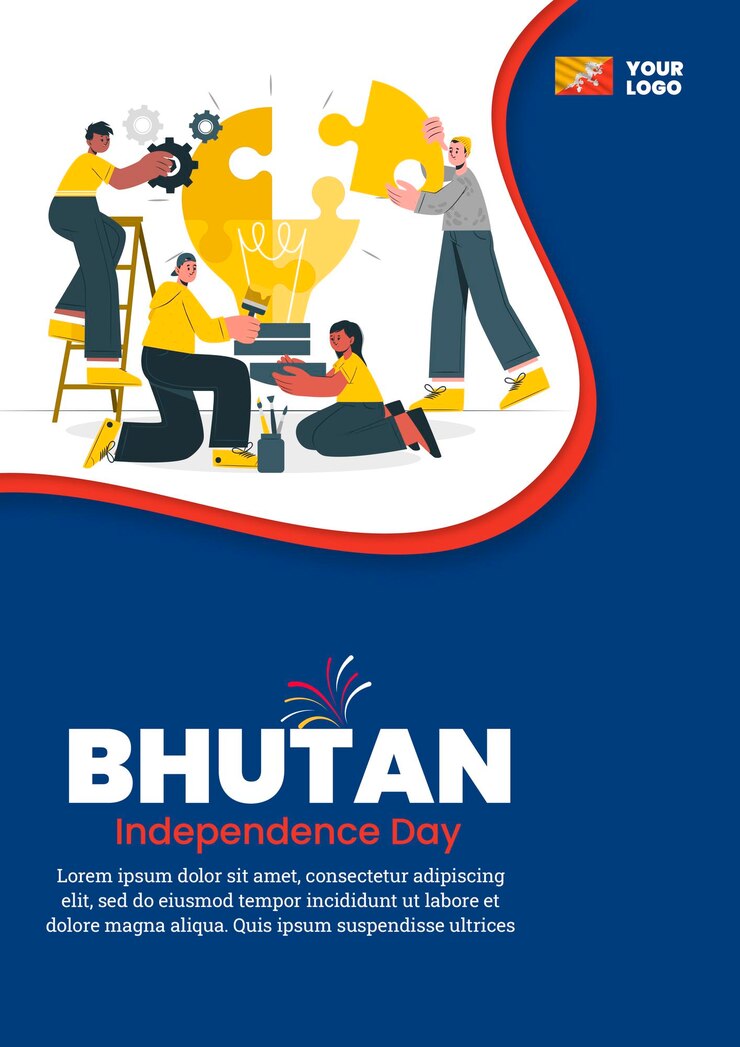 PSD a poster for the national day of independence day