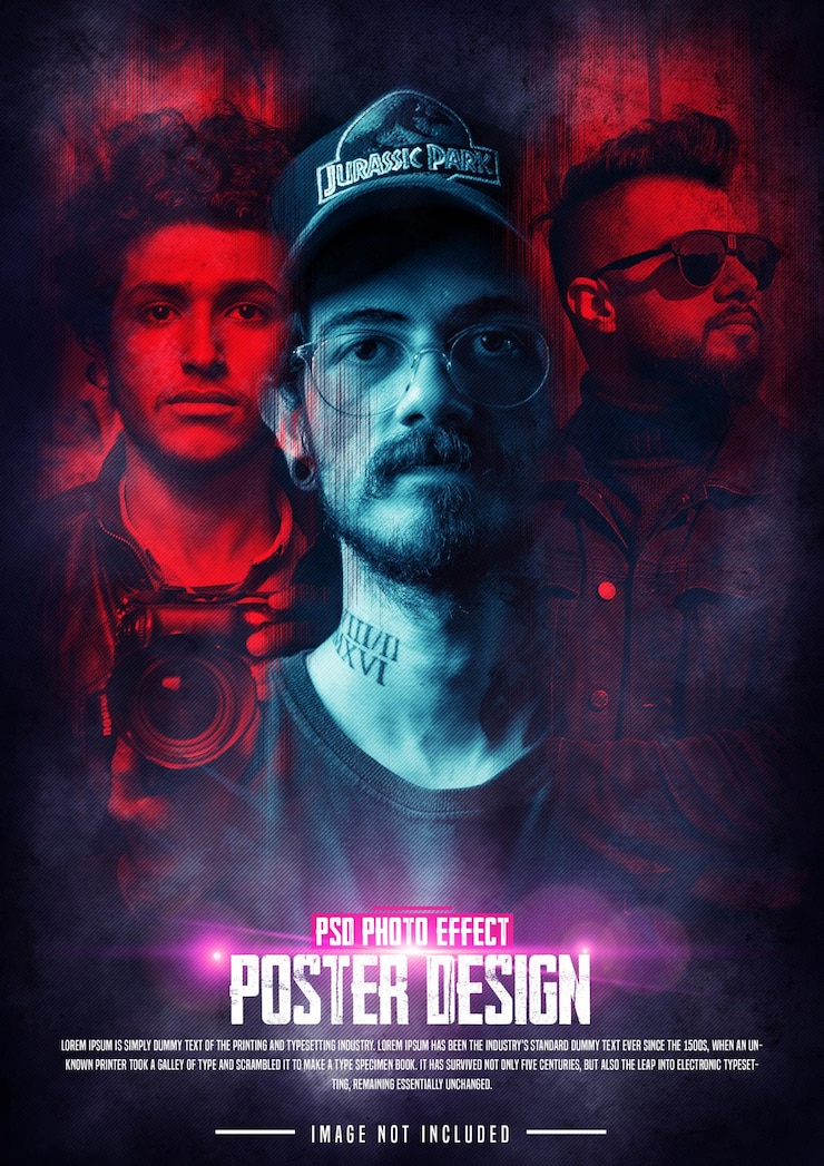 PSD poster ontwerp foto manipulatie sjabloon