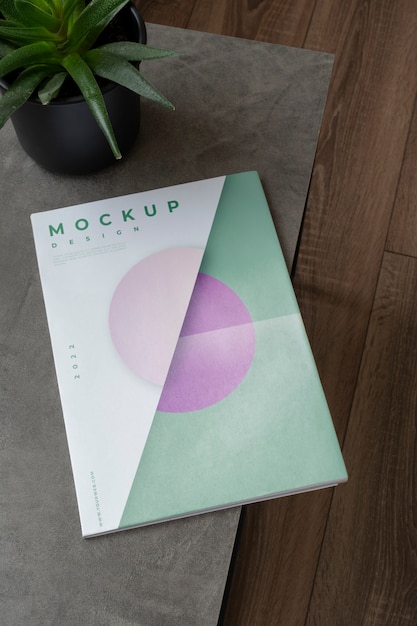 Poster op elegant tijdschriftmodel