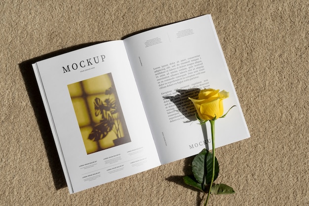 Poster op elegant tijdschriftmodel