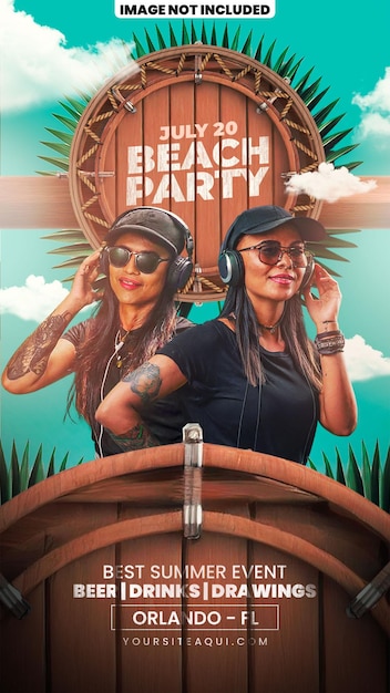 a poster for a party called party party