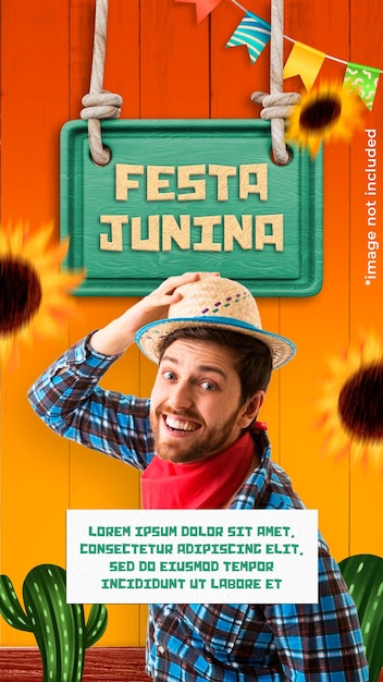 PSD un poster per una festa juju